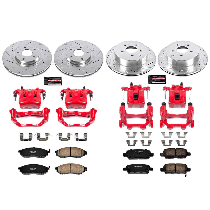 Power Stop KC4476 Z23 Evolution Sport Front And Rear Brake Kit for 2011-2014 Nissan Murano Convertible Suv product image