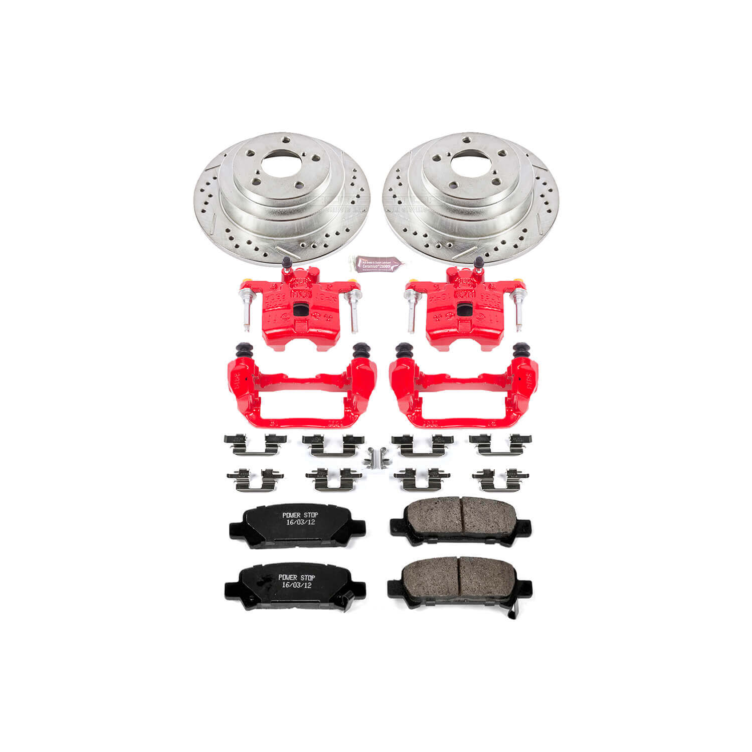 Power Stop KC449 Z23 Evolution Sport Performance 1-Click Brake Kit With Calipers (Rear) for 1998-2003 Subaru Forester - product image