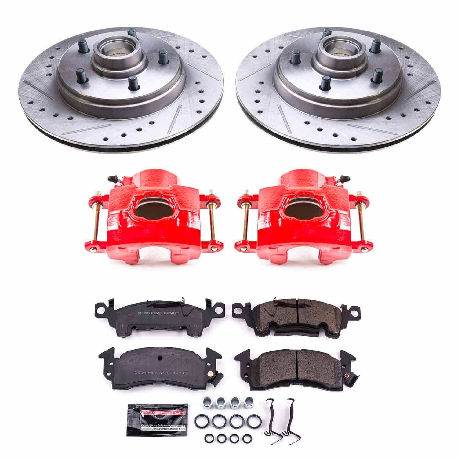Power Stop KC4535 Z23 Evolution Sport Performance Pad And Rotor Kit With Calipers for 1977 Buick Lesabre product image