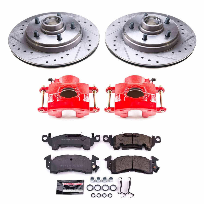 Power Stop KC4535 Z23 Evolution Sport Performance Pad And Rotor Kit With Calipers for 1977 Buick Lesabre product image