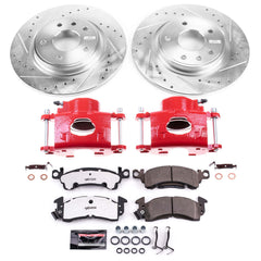 Power Stop KC4539B-26 Z26 Street Warrior 1-Click Pad And Rotor Kit With Calipers for 1977 Cadillac Fleetwood Limousine product image