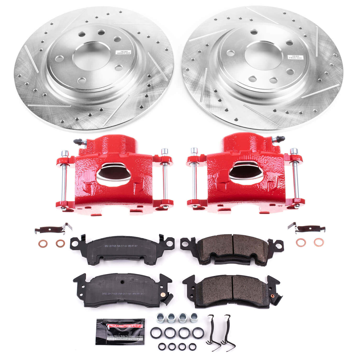 Power Stop KC4539B Z23 Evolution Sport Performance Pad And Rotor Kit With Calipers for 1977 Cadillac Fleetwood Limousine product image
