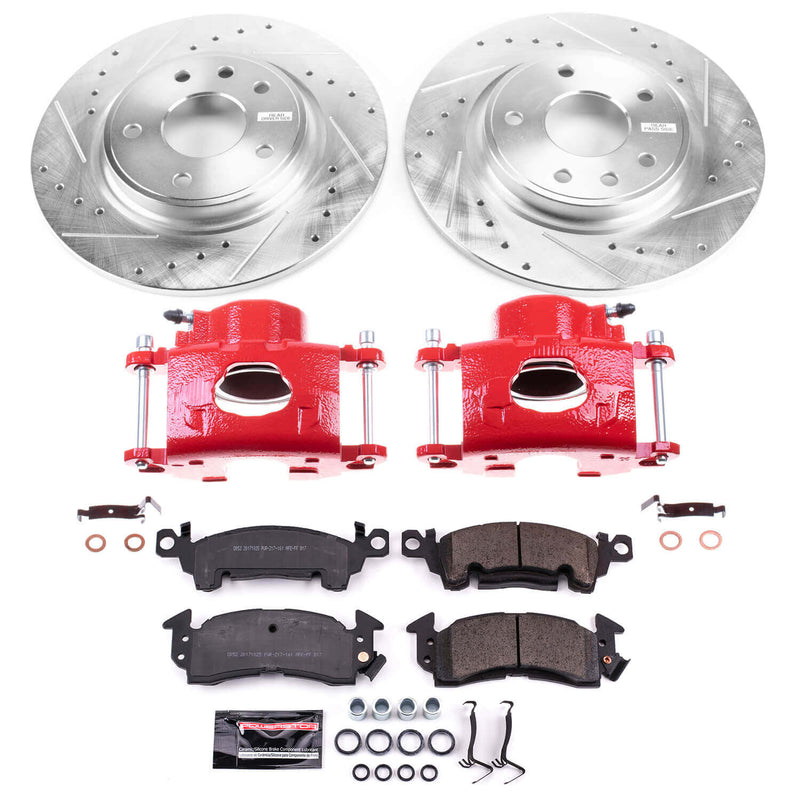 Power Stop KC4539B Z23 Evolution Sport Performance Pad And Rotor Kit With Calipers for 1977 Cadillac Fleetwood Limousine product image