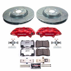 Power Stop KC4549-26 Front Z26 Extreme Street Warrior 1-Click Pad And Rotor Kit With Calipers for 2004 Subaru Impreza WRX STI product image