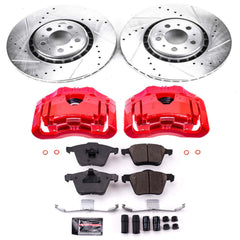 Power Stop KC4552 Z23 Evolution Sport Performance Pad And Rotor Kit With Calipers for 2003-2014 Volvo XC90 product image