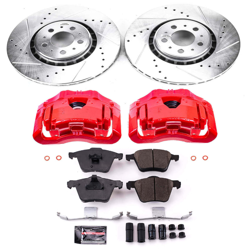 Power Stop KC4552 Z23 Evolution Sport Performance Pad And Rotor Kit With Calipers for 2003-2014 Volvo XC90 product image