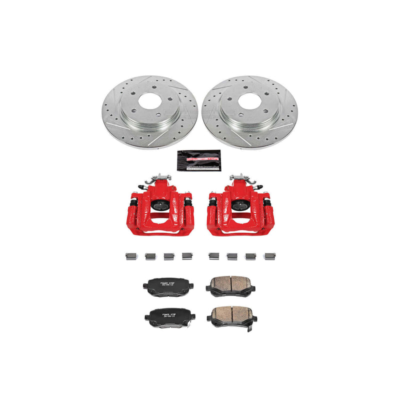 Power Stop KC4569 Z23 Evolution Sport Performance 1-Click Drilled And Slotted Rear Brake Kit With Calipers for 2008-2012 Chrysler Town & Country product image