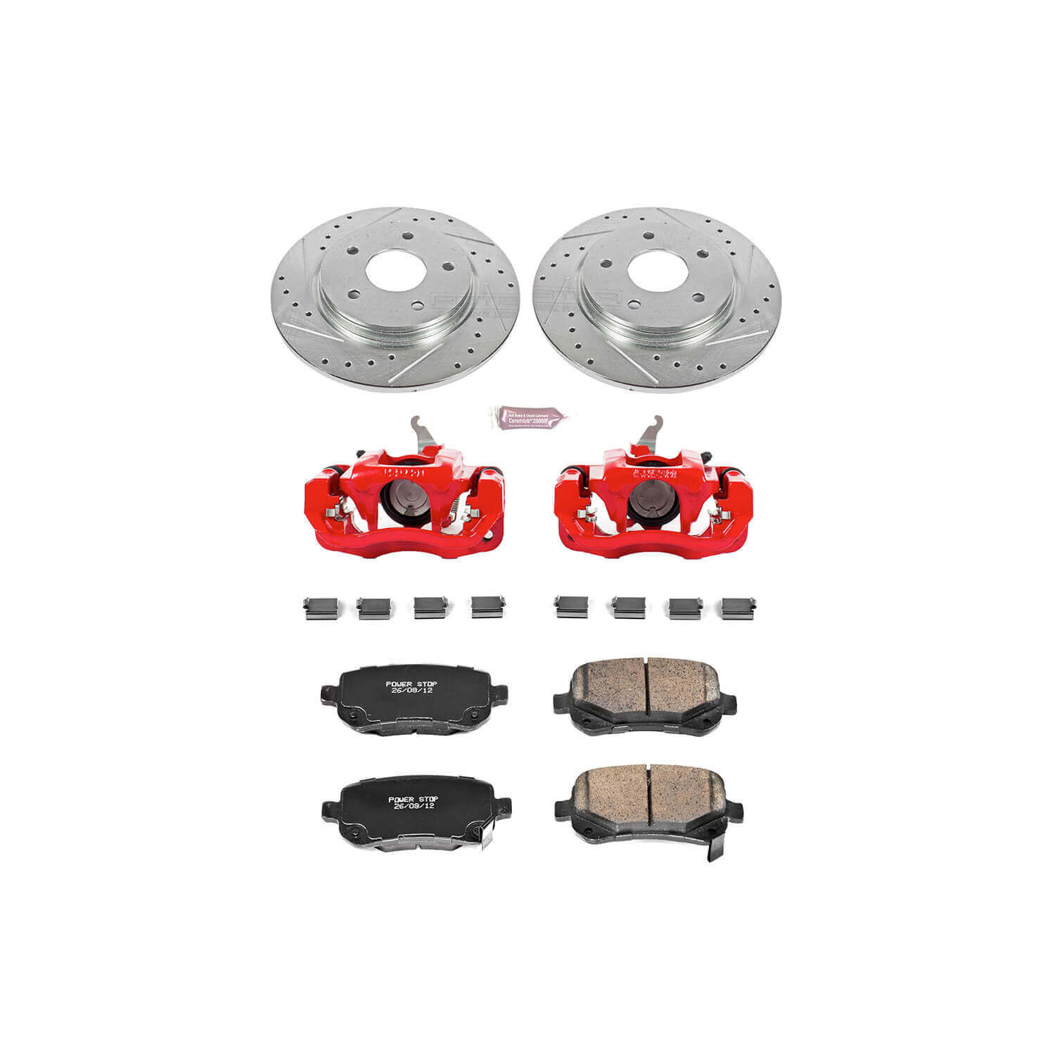 Power Stop KC4569A Z23 Evolution Sport Performance 1-Click Brake Kit With Calipers (Rear) for 2009-2012 Dodge Journey product image
