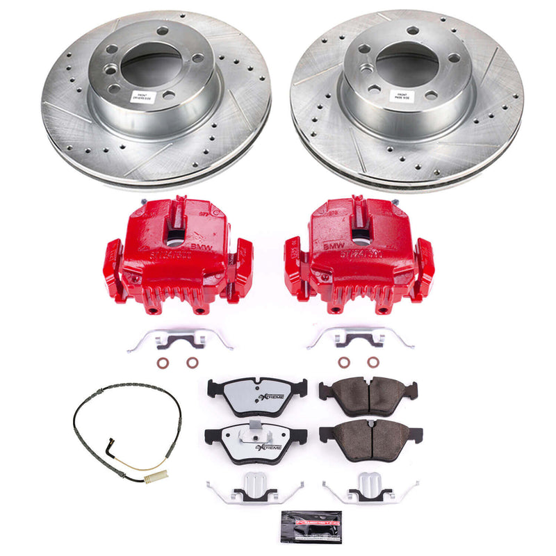 Power Stop KC4589-26 Z26 Street Warrior 1-Click Pad And Rotor Kit With Calipers for 2006 BMW 325Xi product image