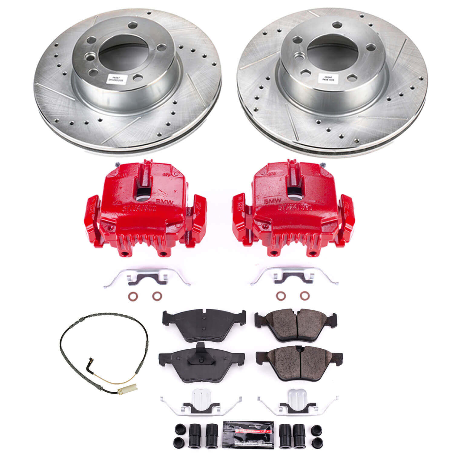 Power Stop KC4589 Z23 Evolution Sport Performance Pad And Rotor Kit With Calipers for 2006 BMW 325Xi product image