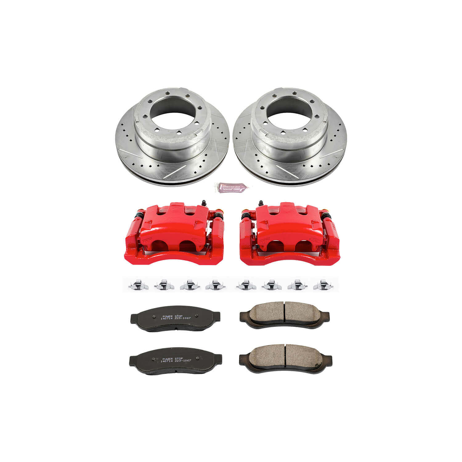 Power Stop KC4593 Z23 Evolution Sport Performance 1-Click Brake Kit With Calipers (Rear) for 2005-2010 Ford F-350 Super Duty product image