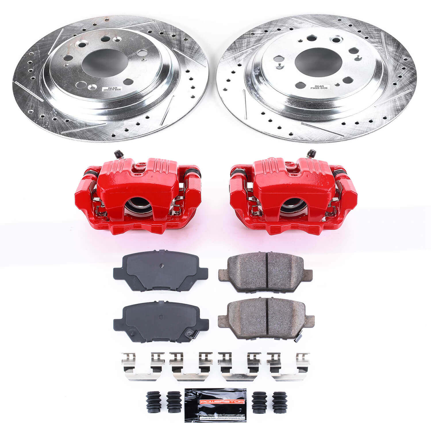 Power Stop KC4605 Z23 Evolution Sport Rear Brake Kit for 2005-2012 Acura RL product image