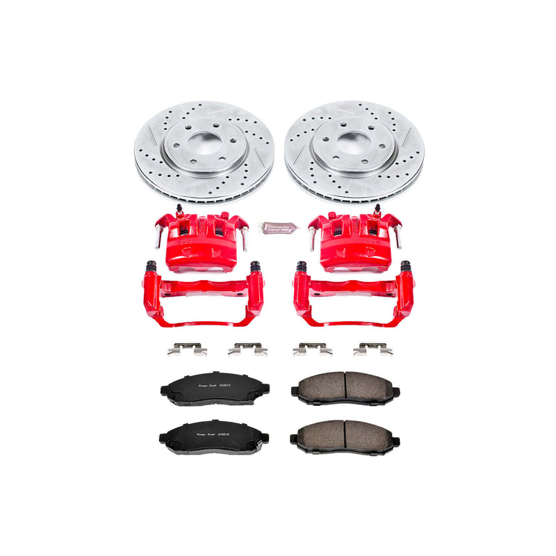 Power Stop KC4611 Z23 Evolution Sport Performance 1-Click Brake Kit With Calipers (Front) for 2005-2015 Nissan Frontier product image