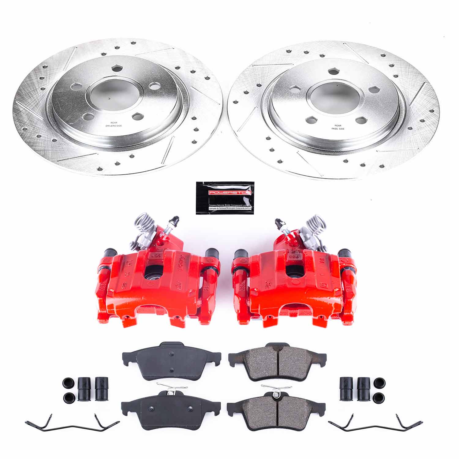 Power Stop KC4613 Z23 Evolution Sport Performance Pad And Rotor Kit With Calipers for 2008-2013 Volvo C30 product image