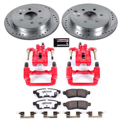 Power Stop KC4621-36 Z36 Extreme Performance Truck And Tow 1-Click Rear Brake Kit With Calipers for 2005-2024 Nissan Frontier product image