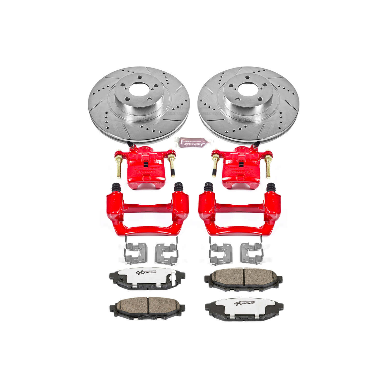 Power Stop KC4631-26 - Z26 Extreme Street Warrior 1-Click Brake Kit With Calipers (Rear) vehicle fitment brake part