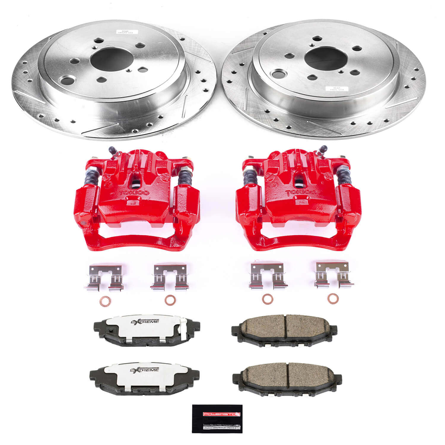 Power Stop KC4631A-26 Z26 Street Warrior 1-Click Pad And Rotor Kit With Calipers for 2010-2013 Subaru Legacy 2.5I, 2.5I Limited, 2.5I Premium product image