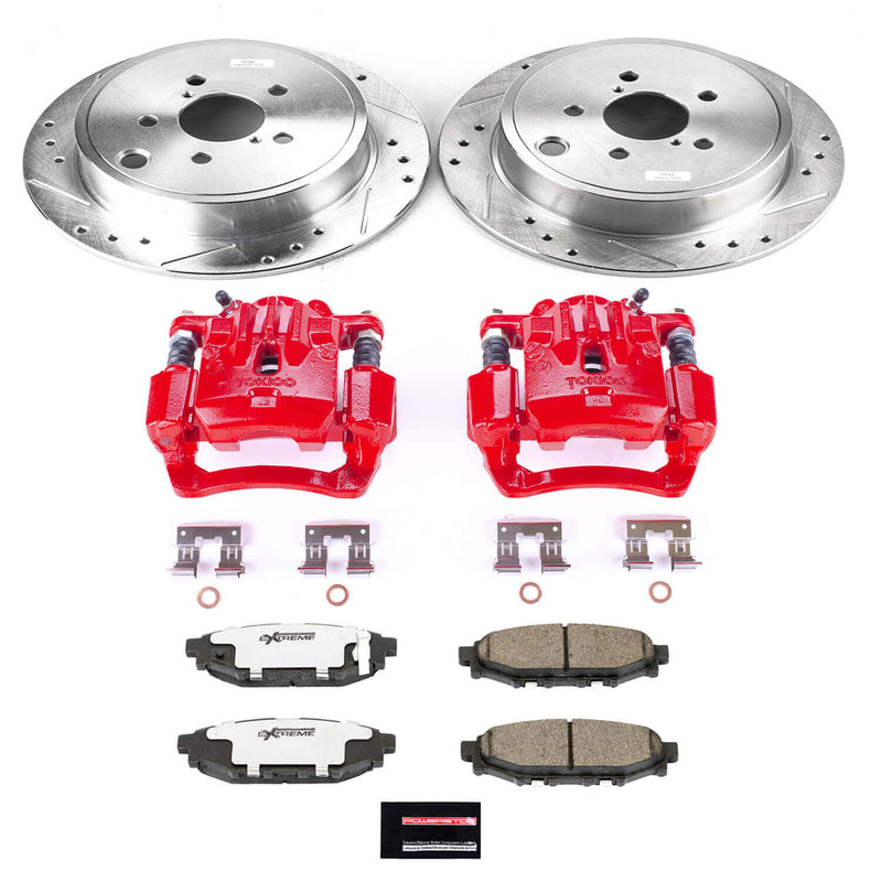 Power Stop KC4631A-26 Z26 Street Warrior 1-Click Pad And Rotor Kit With Calipers for 2010-2013 Subaru Legacy 2.5I, 2.5I Limited, 2.5I Premium product image