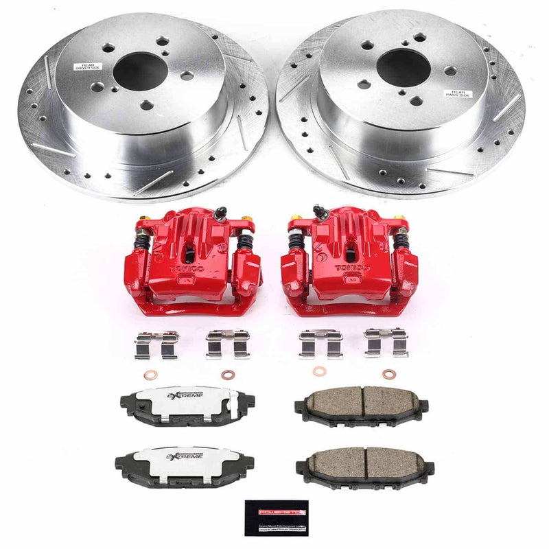 Power Stop KC4632A-26 Z26 Street Warrior 1-Click Rear Brake Kit With Calipers for 2006-2009 Subaru Legacy 2.5I product image