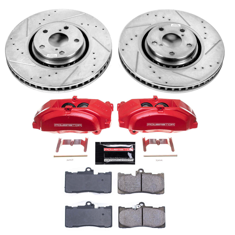 Power Stop KC4634 Z23 Evolution Sport Performance Pad And Rotor Kit With Calipers for 2007-2011 Lexus GS350 All Wheel Drive product image