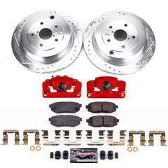 Power Stop KC4645 - Rear Z23 Evolution Sport Performance 1-Click Pad And Rotor Kit With Calipers vehicle fitment brake part