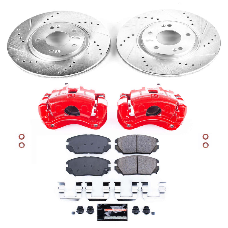 Power Stop KC4647A Z23 Evolution Sport Front Brake Kit for 2006-2010 Hyundai Sonata product image