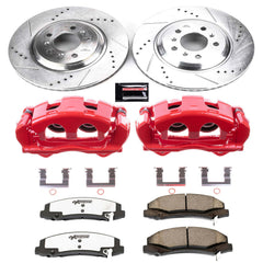 Power Stop KC4654-26 Z26 Street Warrior 1-Click Front Brake Kit With Calipers for 2008-2009 Buick Allure product image