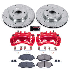 Power Stop KC4665 Z23 Evolution Sport Performance Pad And Rotor Kit With Calipers for 2007-2009 Hyundai Santa Fe product image