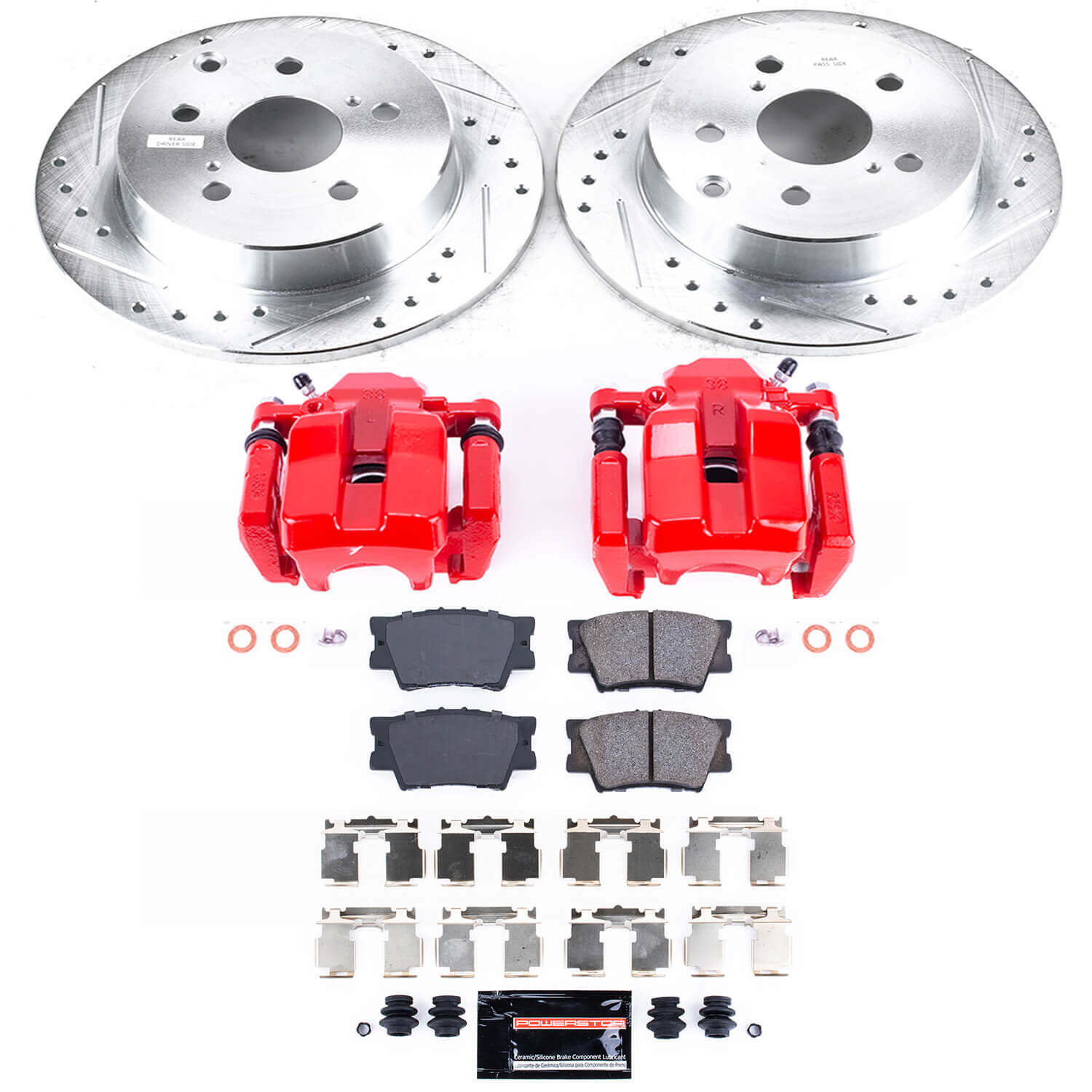 Power Stop KC4671A Z23 Evolution Sport Rear Brake Kit for 2011-2018 Toyota RAV4 product image