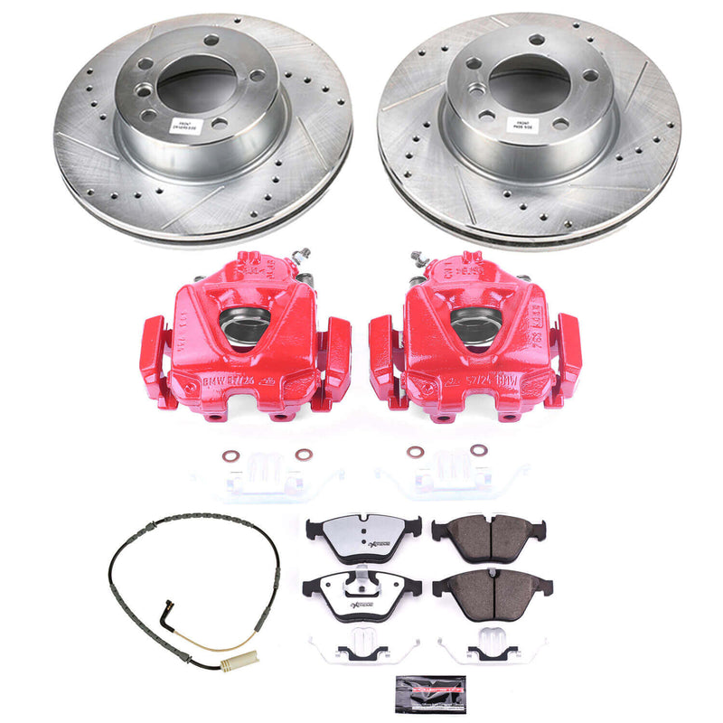 Power Stop KC4678-26 - Z26 Street Warrior 1-Click Front Brake Kit With Calipers vehicle fitment brake part