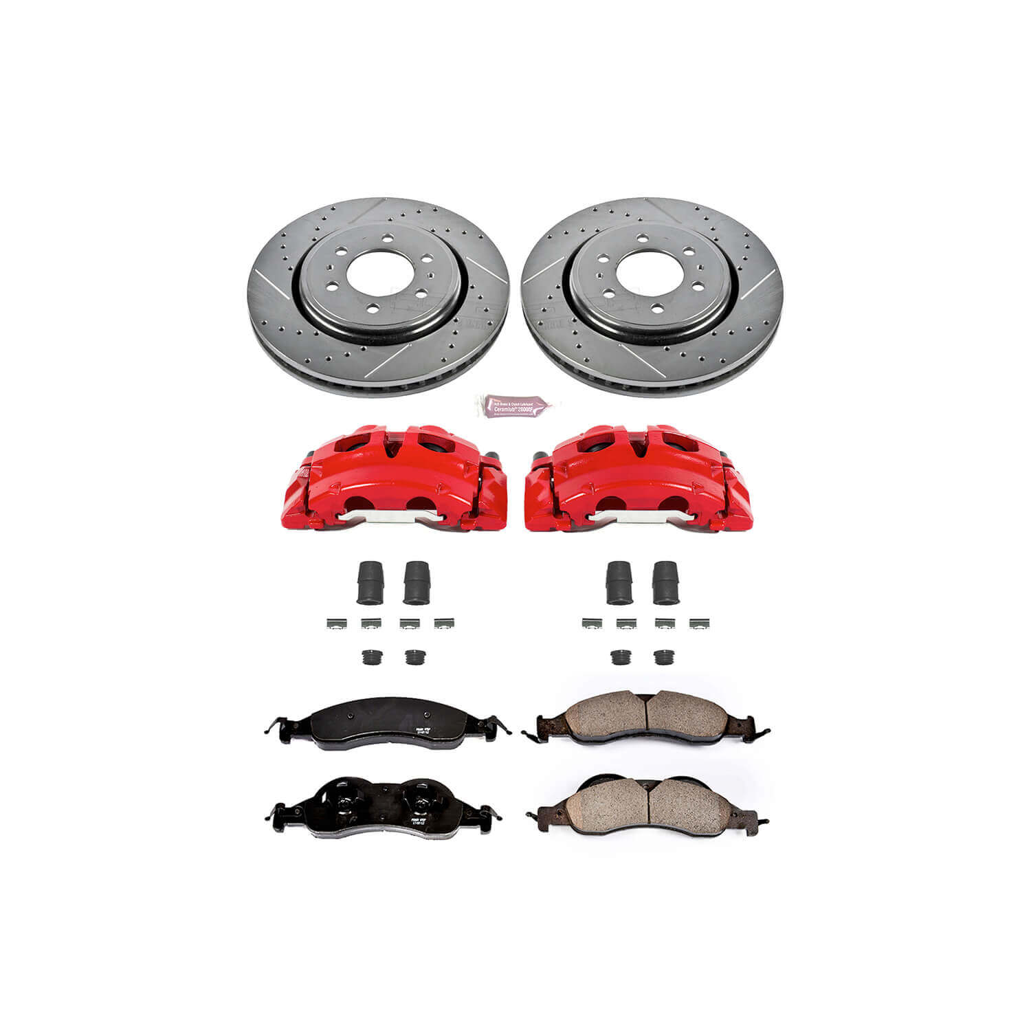 Power Stop KC4682 - Z23 Evolution Sport Performance 1-Click Brake Kit With Calipers (Front) vehicle fitment brake part