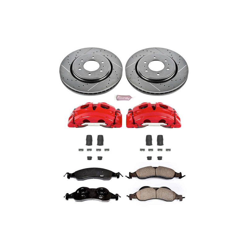 Power Stop KC4682 - Z23 Evolution Sport Performance 1-Click Brake Kit With Calipers (Front) vehicle fitment brake part