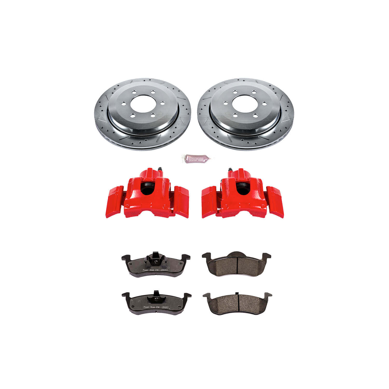 Power Stop KC4683-36 Z36 Extreme Performance Truck And Tow 1-Click Brake Kit With Calipers (Rear) for 2007-2017 Ford Expedition product image