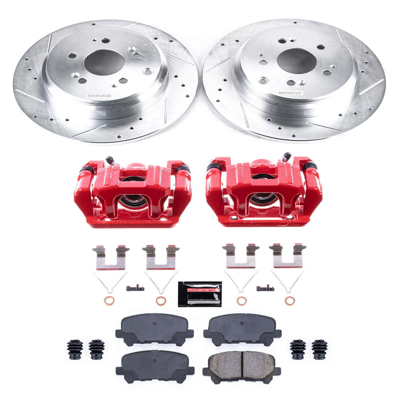 Power Stop KC4685B Z23 Evolution Sport Performance Pad And Rotor Kit With Calipers for 2009-2011 Honda Pilot product image