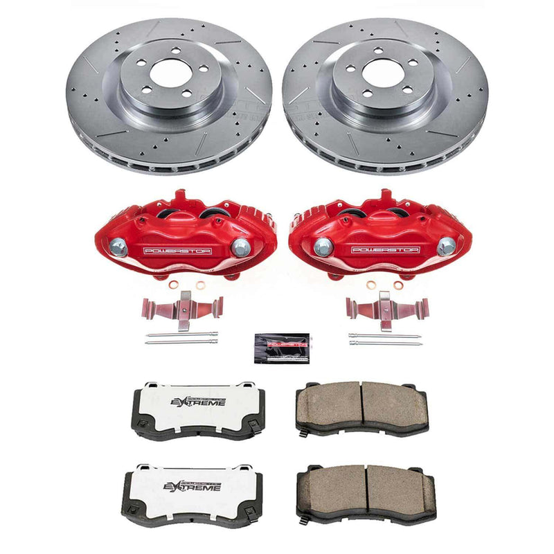 Power Stop KC4695-26 Z26 Extreme Street Warrior 1-Click Brake Kit With Calipers (Front) for 2005-2021 Chrysler 300 product image