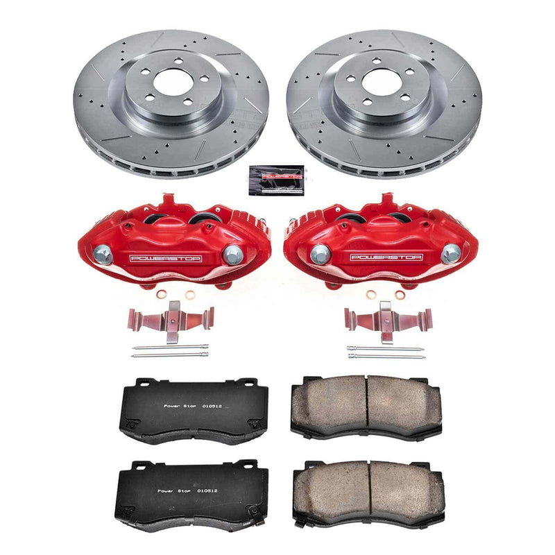 Power Stop KC4695 - Z23 Evolution Sport Performance 1-Click Brake Kit With Calipers (Front) vehicle fitment brake part