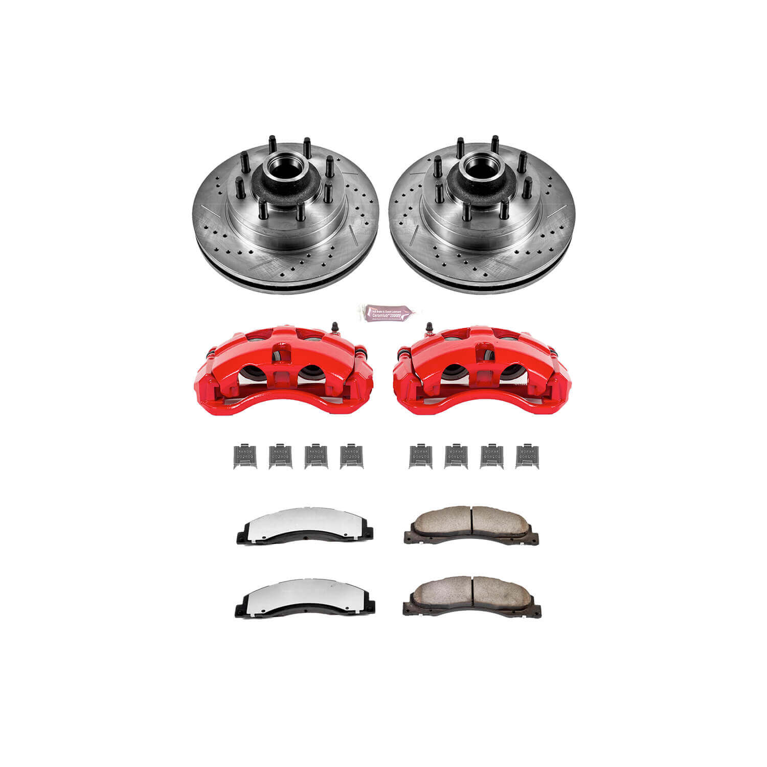 Power Stop KC4716-36 - Z36 Extreme Performance Truck And Tow 1-Click Brake Kit With Calipers (Front) vehicle fitment brake part