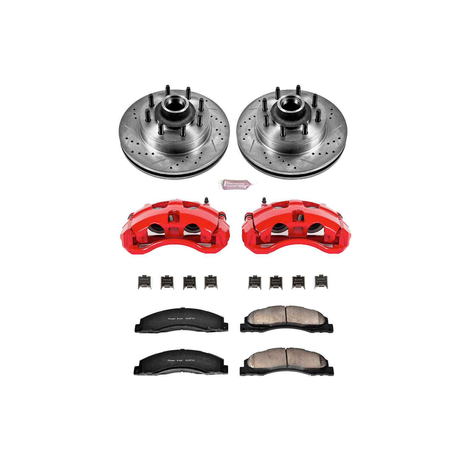 Power Stop KC4716 Z23 Evolution Sport Performance 1-Click Brake Kit With Calipers (Front) for 2008-2025 Ford E-150 product image