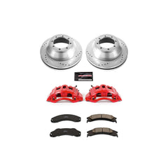 Power Stop KC4719 Z23 Evolution Sport Performance 1-Click Drilled And Slotted Rear Brake Kit With Calipers for 2008-2025 Ford E-350 Super Duty product image