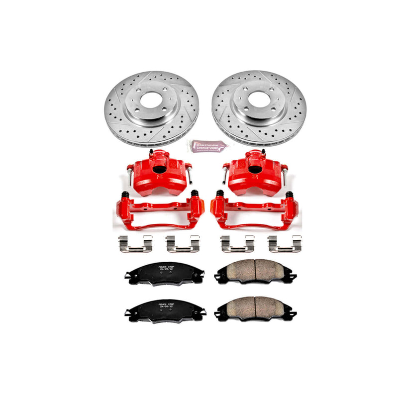 Power Stop KC4726 Z23 Evolution Sport Performance 1-Click Brake Kit With Calipers (Front) for 2008-2011 Ford Focus product image