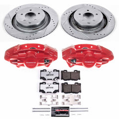 Power Stop KC4732-26 Z26 Street Warrior 1-Click Rear Brake Kit With Calipers for 2008-2019 INFINITI G37 Sport product image