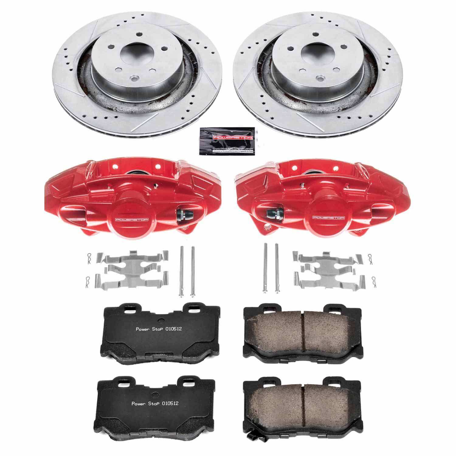 Power Stop KC4732 Z23 Evolution Sport Performance 1-Click Brake Kit With Calipers (Rear) for 2008-2019 INFINITI G37 Sport product image