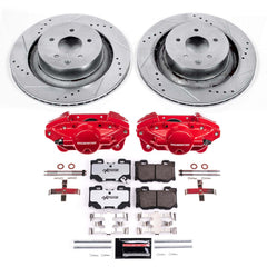 Power Stop KC4732A-26 Rear Z26 Extreme Street Warrior 1-Click Pad And Rotor Kit With Calipers for 2009 Nissan 350Z product image