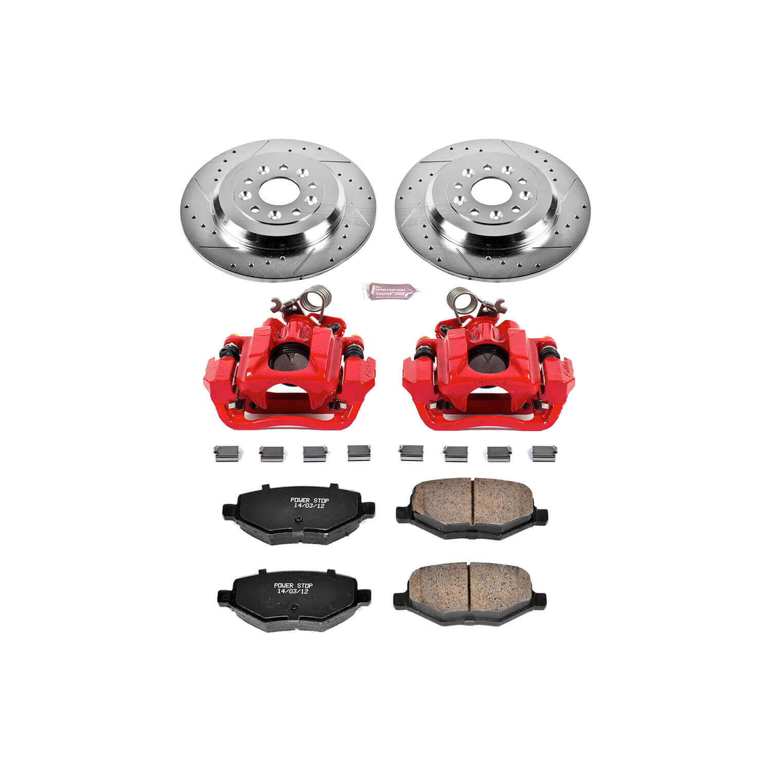 Power Stop KC4744 Z23 Evolution Sport Performance 1-Click Brake Kit With Calipers (Rear) for 2010-2019 Ford Explorer product image