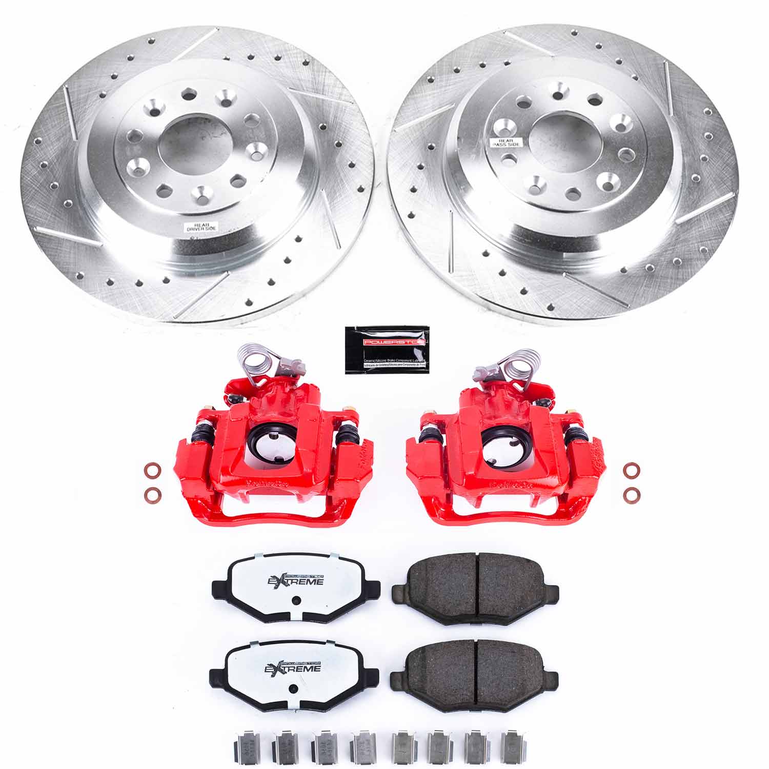 Power Stop KC4744A-36 Z36 Extreme Performance Truck And Tow 1-Click Pad And Rotor Kit With Calipers for 2009 Ford Flex product image