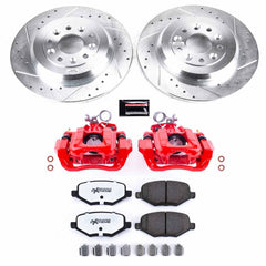 Power Stop KC4744C-36 Z36 Extreme Performance Truck And Tow 1-Click Rear Brake Kit With Calipers for 2011-2012 Ford Edge product image