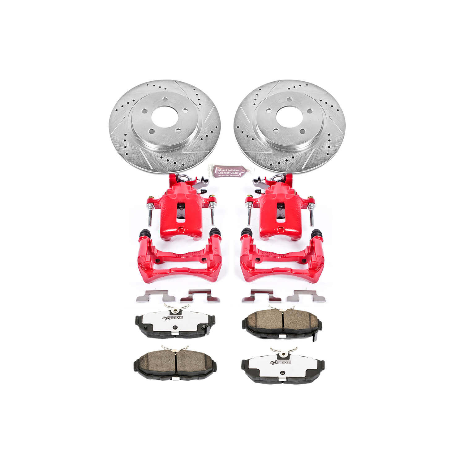 Power Stop KC4749-26 Z26 Extreme Street Warrior 1-Click Brake Kit With Calipers (Rear) for 2011-2014 Ford Mustang product image