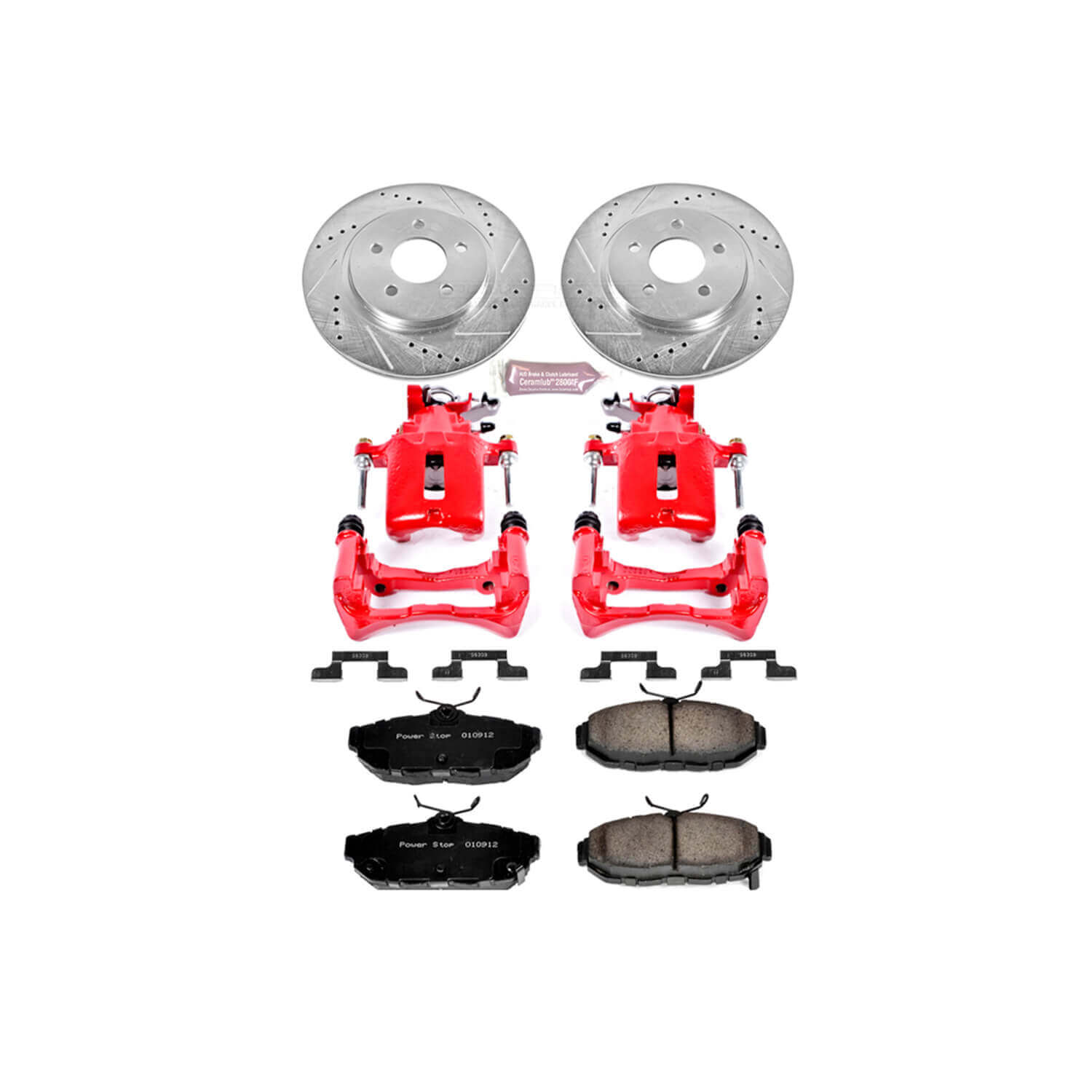 Power Stop KC4749 Z23 Evolution Sport Performance 1-Click Brake Kit With Calipers (Rear) for 2011-2014 Ford Mustang product image