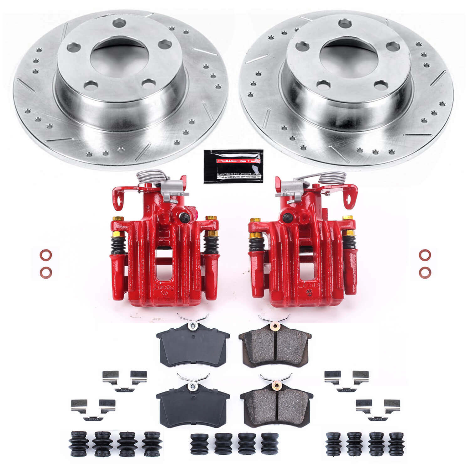 Power Stop KC4845 Z23 Evolution Sport Rear Brake Kit for 1999-2004 Audi A6 product image