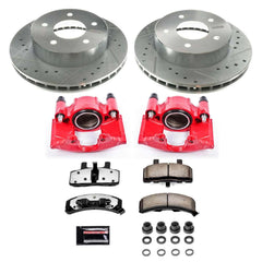 Power Stop KC4873-36 Front Z36 Extreme Performance Truck And Tow 1-Click Pad And Rotor Kit With Calipers for 1990-2002 Chevrolet Astro All Wheel Drive product image